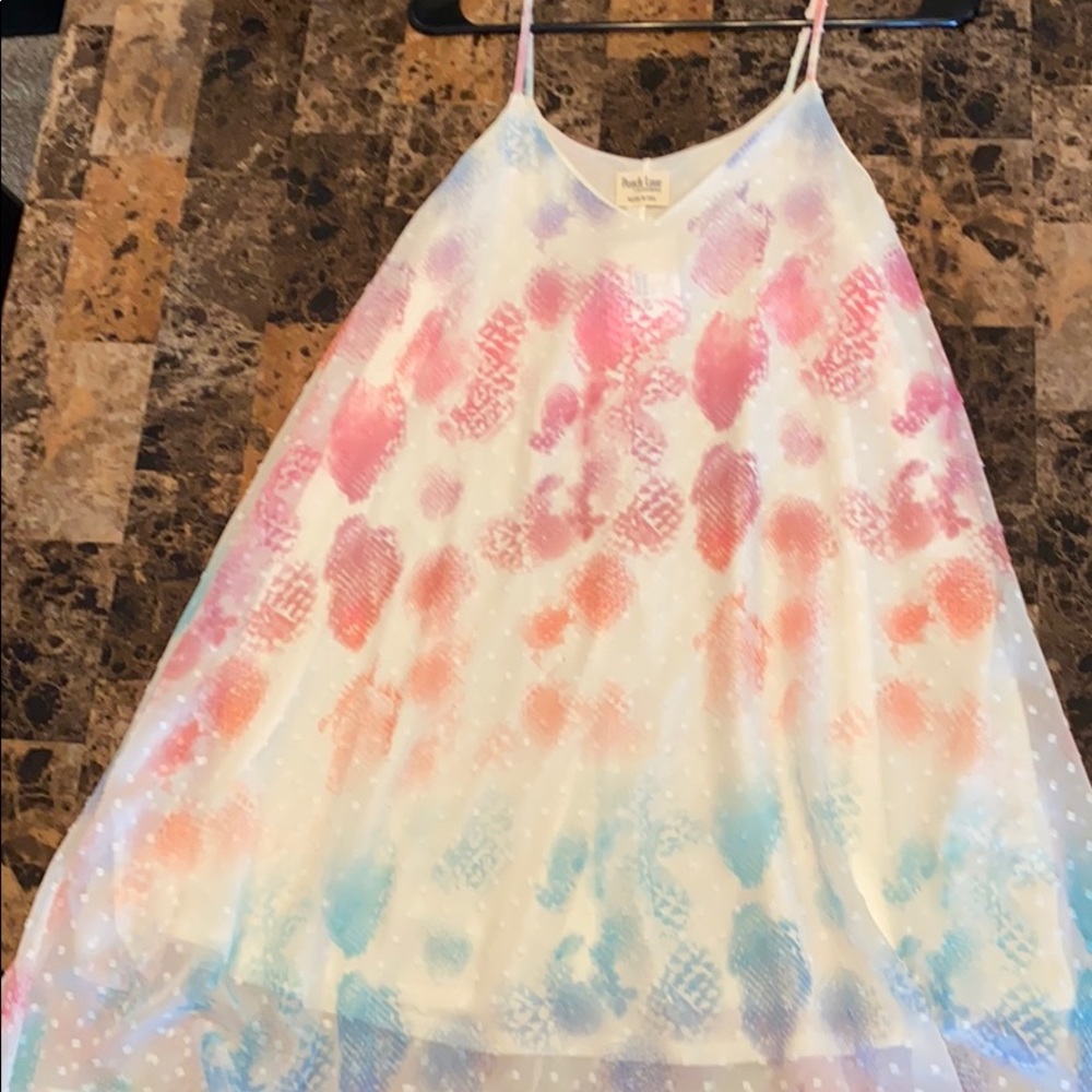 Rainbow Snake Skin print babydoll dress